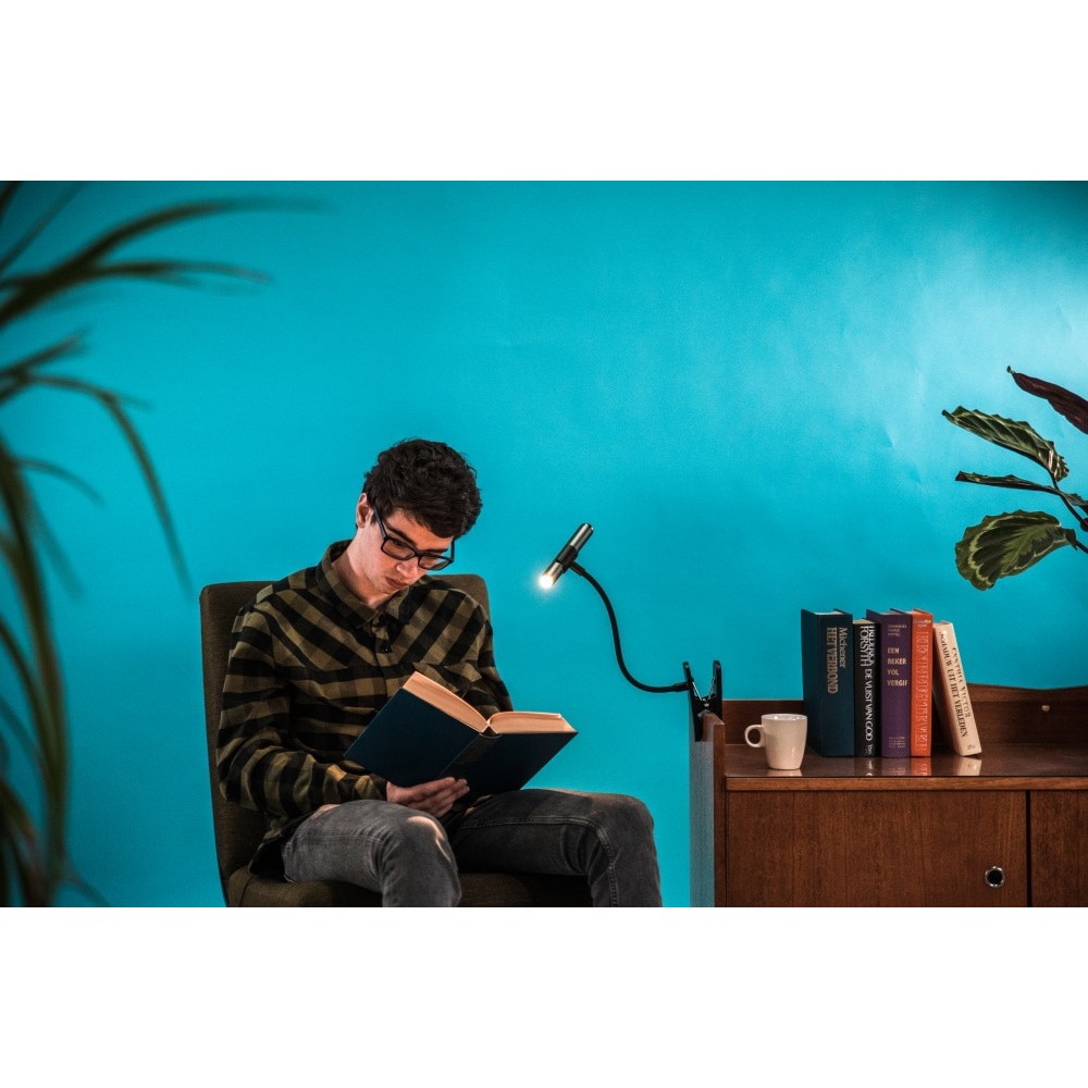 Επαναφορτιζόμενος Φακός LED Με Βάση Τοίχου (Μαύρος) NightLight Recharge FlashLight Με Θερμό Φωτισμό - Allocacoc