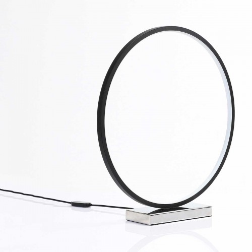 Allocacoc Round Table Lamp |Heng| Σφαιρική διακοσμητική λάμπα διαμέτρου 35 εκατοστών με ροοστάτη (Μαύρο)