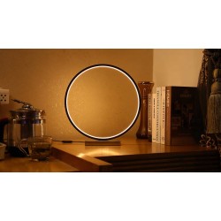 Allocacoc Round Table Lamp |Heng| Σφαιρική διακοσμητική λάμπα διαμέτρου 35 εκατοστών με ροοστάτη (Μαύρο)