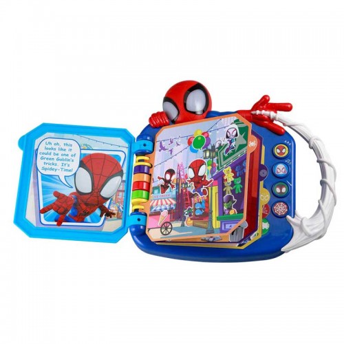 eKids Spiderman Spidey Amazing Friends Adventure Book για παιδιά 3 ετών και άνω (SA-247) (Μπλε/Κόκκινο)