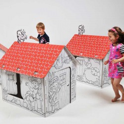 Annahouse Red Roof by Allocacoc – Σπιτάκι Από Χαρτόνι Με Κόκκινη Στέγη