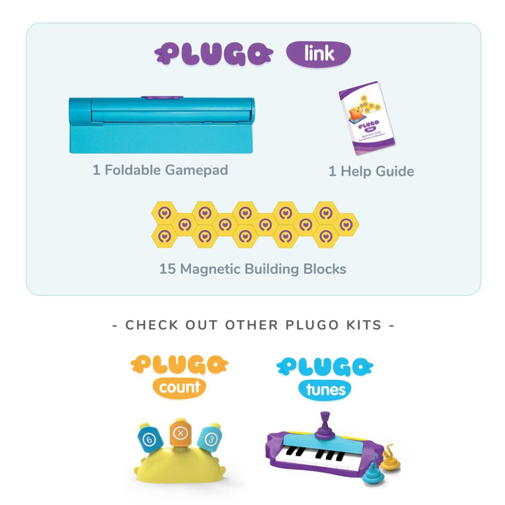 Plugo Link by PlayShifu Σύστημα Παιδικού Παιχνιδιού Επαυξημένης Πραγματικότητας Κατασκευών Με Τουβλάκια