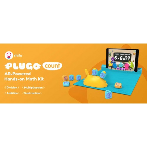 Plugo Count by PlayShifu Σύστημα Παιδικού Παιχνιδιού Επαυξημένης Πραγματικότητας Μαθηματικών με Ιστορίες & Puzzles