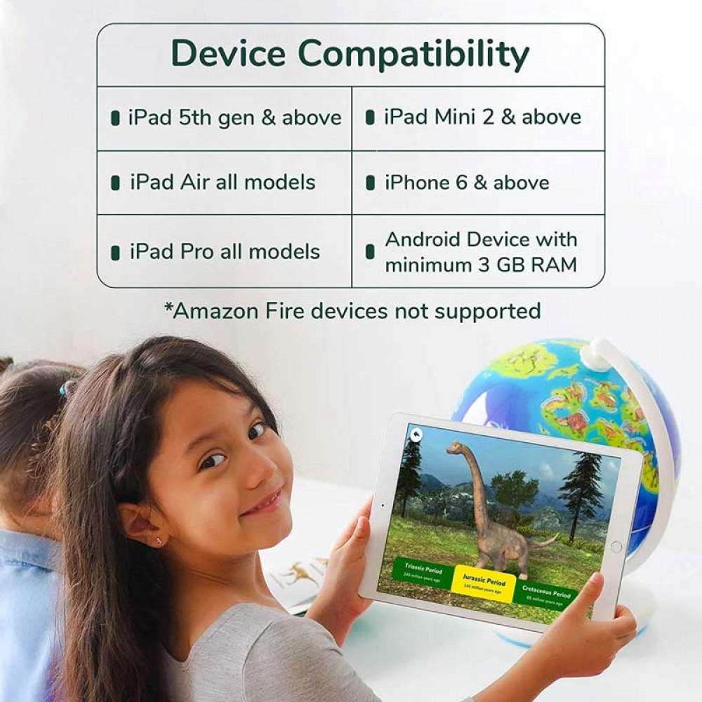 Shifu Orboot Dinos Σύστημα παιδικού παιχνιδιού Επαυξημένης Πραγματικότητας με Υδρόγειο