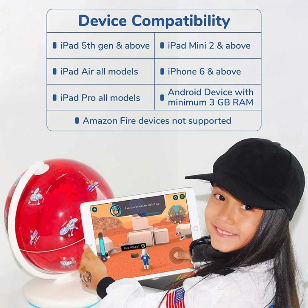 Shifu Orboot Mars Σύστημα παιδικού παιχνιδιού Επαυξημένης Πραγματικότητας με Υδρόγειο