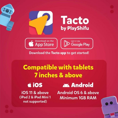 Plugo Tacto Coding by PlayShifu Σύστημα Παιδικού Παιχνιδιού που Μετατρέπει το tablet Σας σε Διαδραστικό Επιτραπέζιο Παιχνίδι