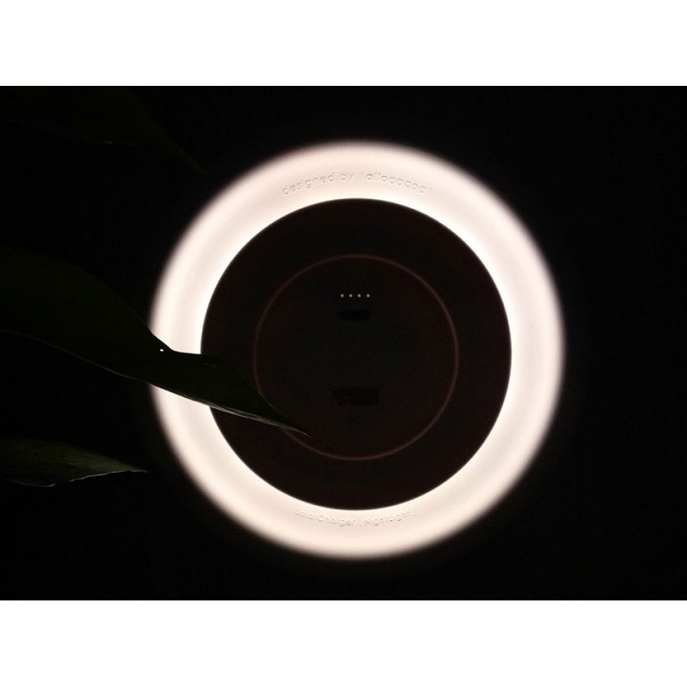 Ηλιακό Φωτάκι Νυκτός Led Που Λειτουργεί Με Ηλιακή Ακτινοβολία LightDisc Solar & Powerbank - Allocacoc