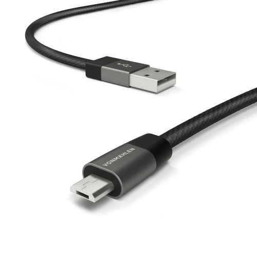 Vonmählen The Luxury Cable® (USB-A σε micro-USB) Καλώδιο Δεδομένων – Μαύρο