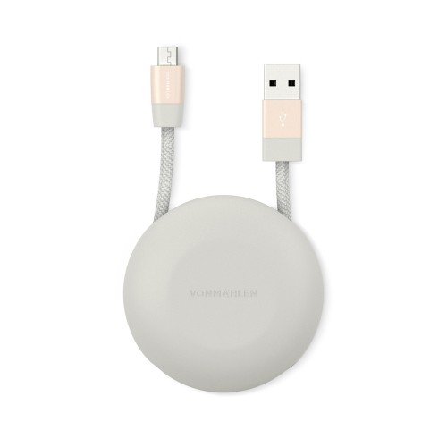 Vonmählen The Luxury Cable® (USB-A σε micro-USB) Καλώδιο Δεδομένων – Λευκό