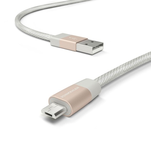 Vonmählen The Luxury Cable® (USB-A σε micro-USB) Καλώδιο Δεδομένων – Λευκό