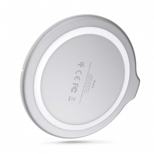 Vonmählen Βάση ασύρματης φόρτισης Qi από Plexiglass με φορτιστή ταξιδιού και καλώδιο 2 μέτρων – Silver