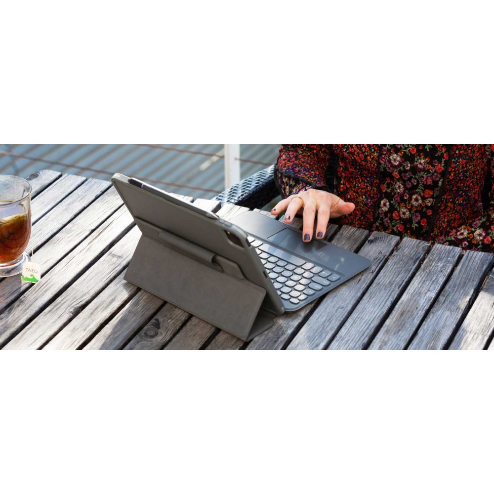 ZAGG Pro Keys με Trackpad Θήκη με πληκτρολόγιο για Apple iPad Air 10,9″ 4ης Γενιάς & iPad Pro 11,0″ (1ης, 2ης, 3ης Γενιάς) σε charcoal χρώμα
