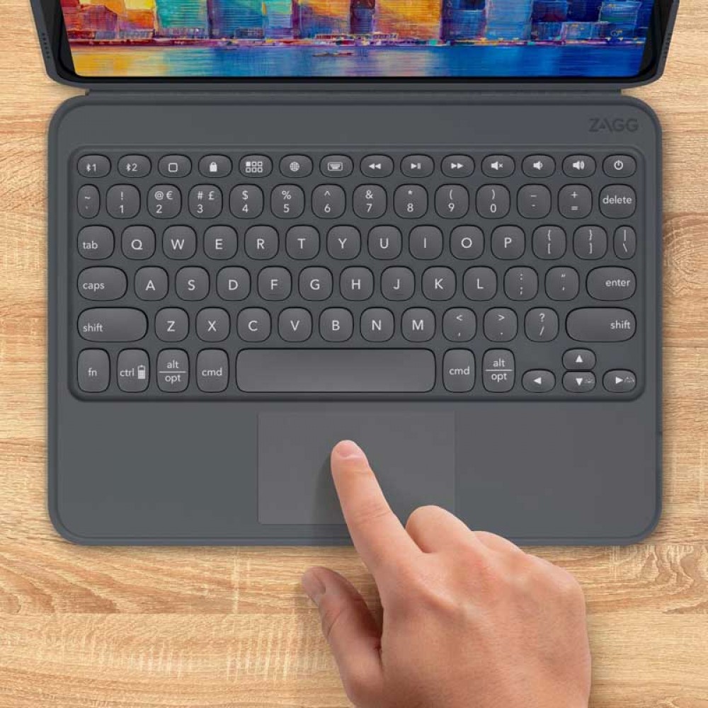 ZAGG Pro Keys με Trackpad Θήκη με πληκτρολόγιο για Apple iPad 10,2″ (7ης / 8ης Γενιάς (2019 – 2020) σε charcoal χρώμα