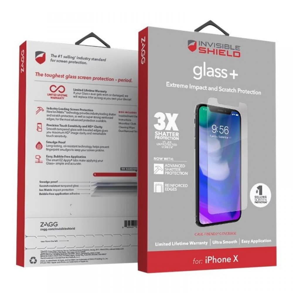 ZAGG InvisibleShield Tempered Glass – Apple iPhone X / Xs / 11 Pro (Διάφανο)