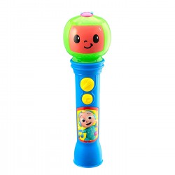 eKids Cocomelon MP3 Ασύρματο Μικρόφωνο Karaoke για παιδιά με ενσωματωμένη μουσική, φωτισμό, Sound Effects (CO-070) (Μπλε/Πράσινο/Κόκκινο)