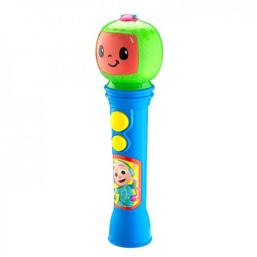 eKids Cocomelon MP3 Ασύρματο Μικρόφωνο Karaoke για παιδιά με ενσωματωμένη μουσική, φωτισμό, Sound Effects (CO-070) (Μπλε/Πράσινο/Κόκκινο)