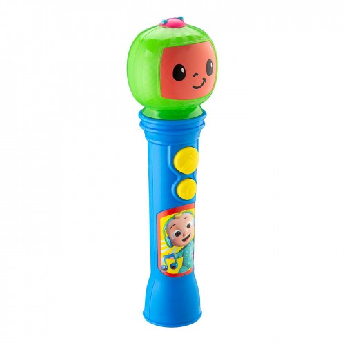 eKids Cocomelon MP3 Ασύρματο Μικρόφωνο Karaoke για παιδιά με ενσωματωμένη μουσική, φωτισμό, Sound Effects (CO-070) (Μπλε/Πράσινο/Κόκκινο)