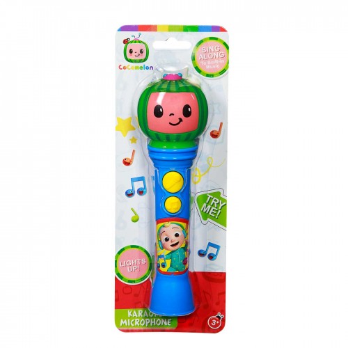 eKids Cocomelon MP3 Ασύρματο Μικρόφωνο Karaoke για παιδιά με ενσωματωμένη μουσική, φωτισμό, Sound Effects (CO-070) (Μπλε/Πράσινο/Κόκκινο)