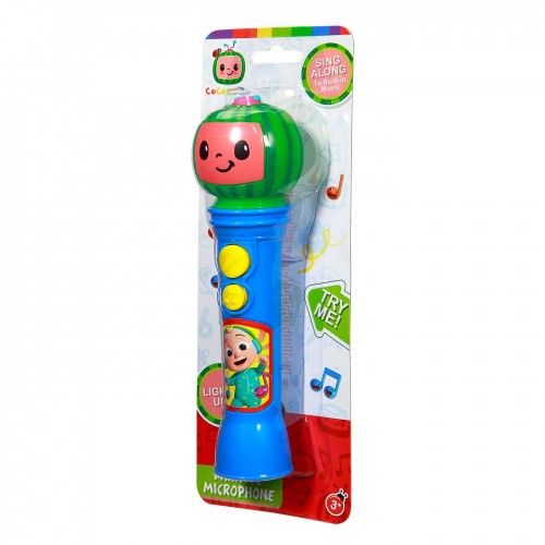 eKids Cocomelon MP3 Ασύρματο Μικρόφωνο Karaoke για παιδιά με ενσωματωμένη μουσική, φωτισμό, Sound Effects (CO-070) (Μπλε/Πράσινο/Κόκκινο)