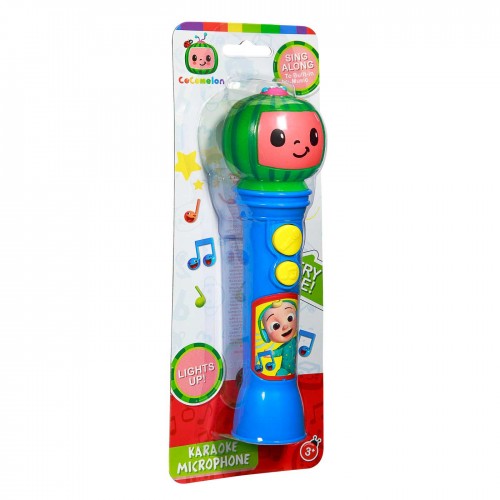 eKids Cocomelon MP3 Ασύρματο Μικρόφωνο Karaoke για παιδιά με ενσωματωμένη μουσική, φωτισμό, Sound Effects (CO-070) (Μπλε/Πράσινο/Κόκκινο)