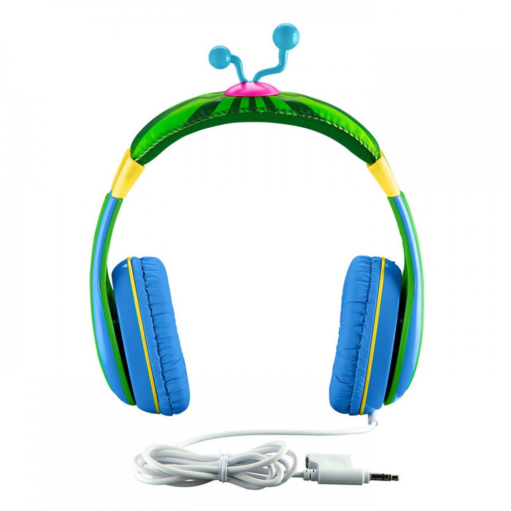eKids Cocomelon Ενσύρματα Ακουστικά με ασφαλή μέγιστη ένταση ήχου για παιδιά και εφήβους (CO-140) (Μπλε/Πράσινο/Κίτρινο)