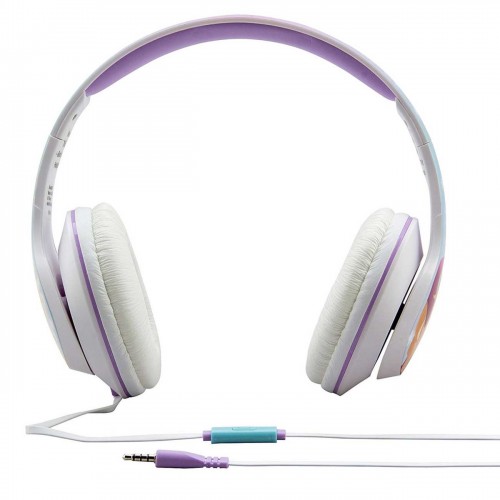 eKids Frozen Ενσύρματα Ακουστικά με ασφαλή μέγιστη ένταση ήχου για παιδιά και εφήβους και ενσωματωμένο μικρόφωνο (DI-M40FR) (Λευκό/Γαλάζιο/Μωβ)