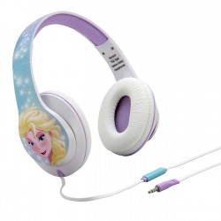 eKids Frozen Ενσύρματα Ακουστικά με ασφαλή μέγιστη ένταση ήχου για παιδιά και εφήβους και ενσωματωμένο μικρόφωνο (DI-M40FR) (Λευκό/Γαλάζιο/Μωβ)