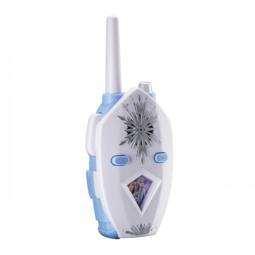 eKids Frozen 2 Walkie Talkies για παιδιά & ενήλικες με ενσωματωμένο μεγάφωνο και εμβέλεια 150 μέτρων (FR-212) (Λευκό/Γαλάζιο)