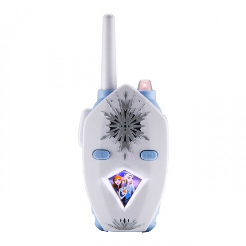 eKids Frozen 2 Walkie Talkies για παιδιά & ενήλικες με ενσωματωμένο μεγάφωνο και εμβέλεια 150 μέτρων (FR-212) (Λευκό/Γαλάζιο)