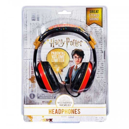 eKids Harry Potter Ενσύρματα Ακουστικά με ασφαλή μέγιστη ένταση ήχου για παιδιά και εφήβους (HP-140) (Μαύρο/Κόκκινο)