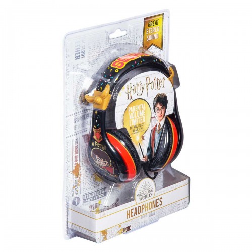 eKids Harry Potter Ενσύρματα Ακουστικά με ασφαλή μέγιστη ένταση ήχου για παιδιά και εφήβους (HP-140) (Μαύρο/Κόκκινο)