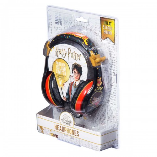 eKids Harry Potter Ενσύρματα Ακουστικά με ασφαλή μέγιστη ένταση ήχου για παιδιά και εφήβους (HP-140) (Μαύρο/Κόκκινο)