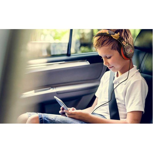 eKids Harry Potter Ενσύρματα Ακουστικά με ασφαλή μέγιστη ένταση ήχου για παιδιά και εφήβους (HP-140) (Μαύρο/Κόκκινο)