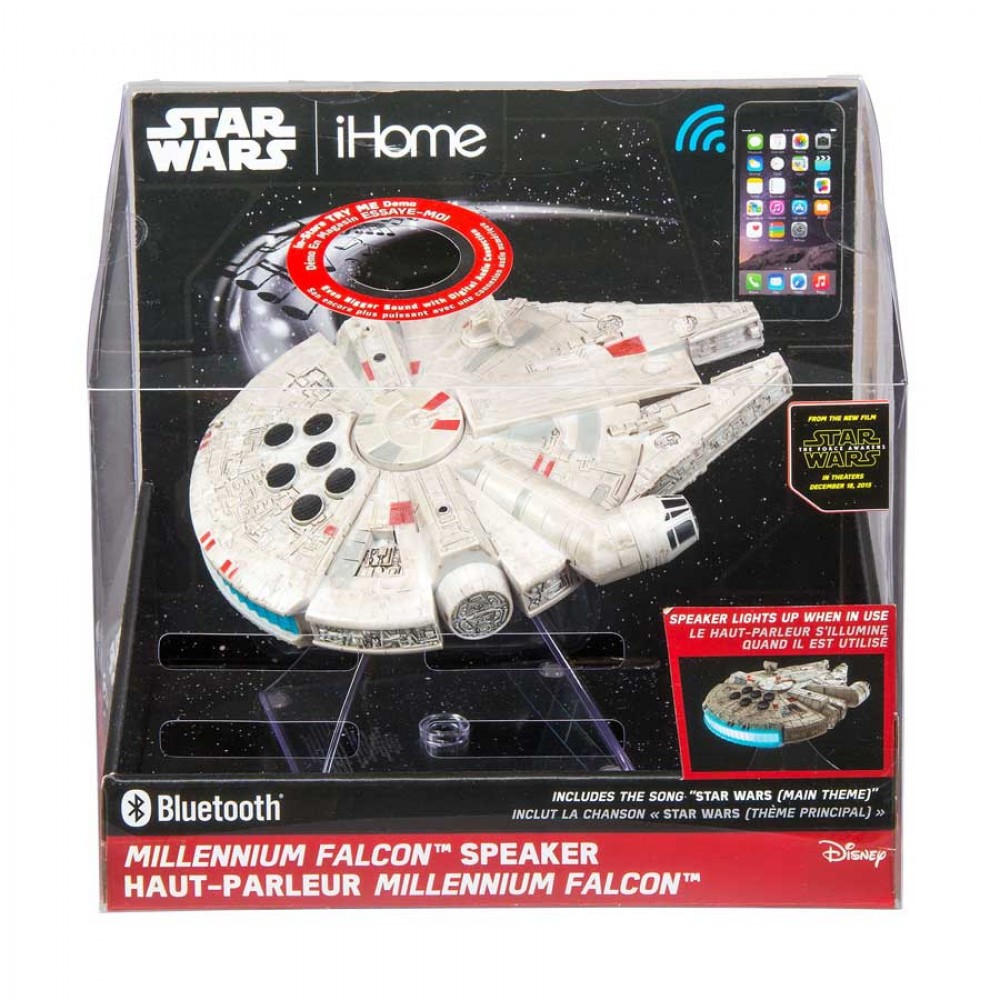 eKids Star Wars Millenium Falcon Φορητό ηχείο Bluetooth (Γκρι)