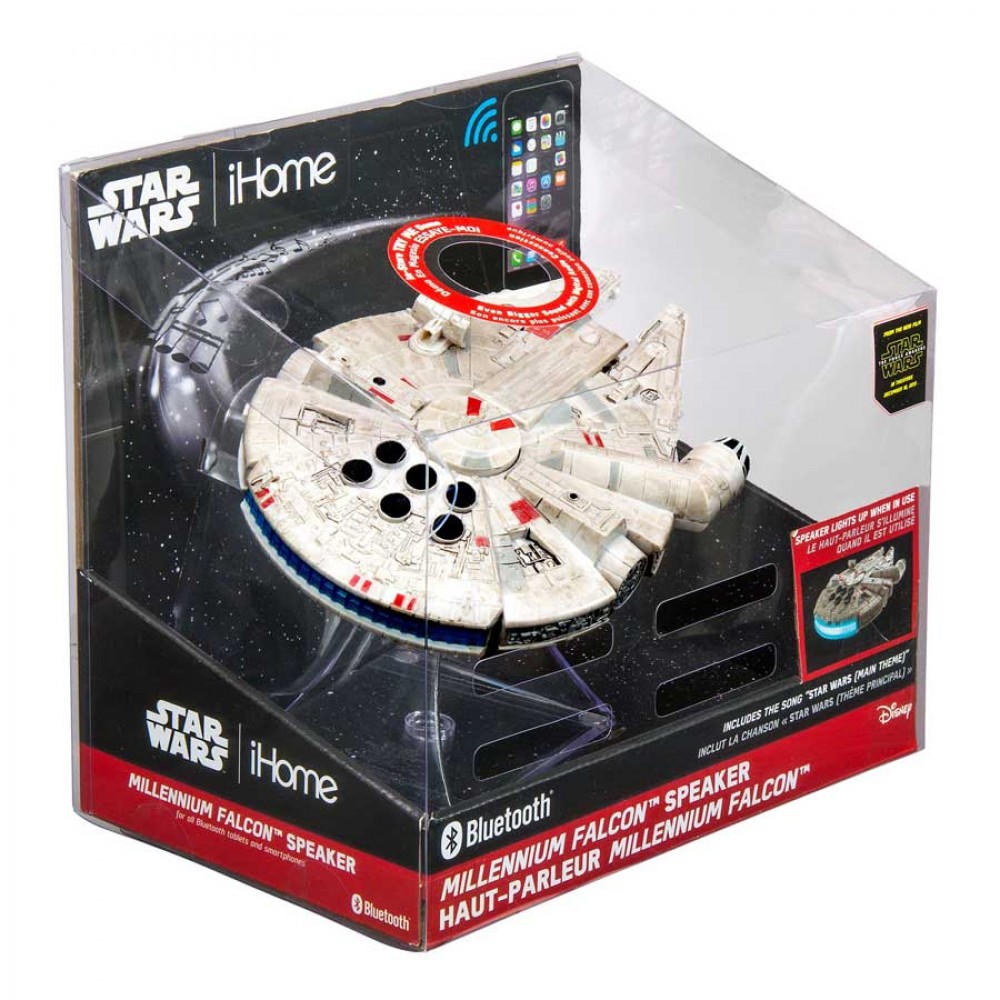 eKids Star Wars Millenium Falcon Φορητό ηχείο Bluetooth (Γκρι)