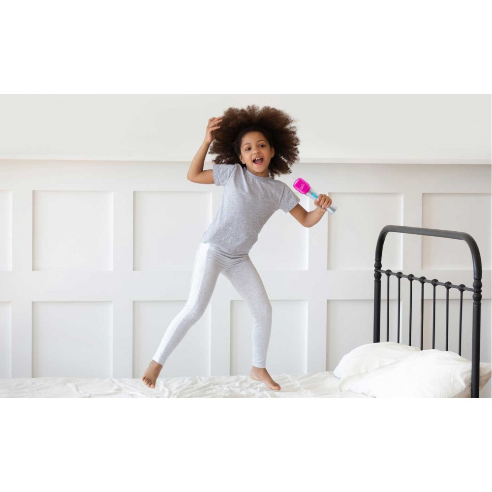 LOL! Surprise Remix Ασύρματο Μικρόφωνο Karaoke για παιδιά με ενσωματωμένη μουσική, φωτισμό, Sound Effects (LL-070) (Μωβ/Ασημί)