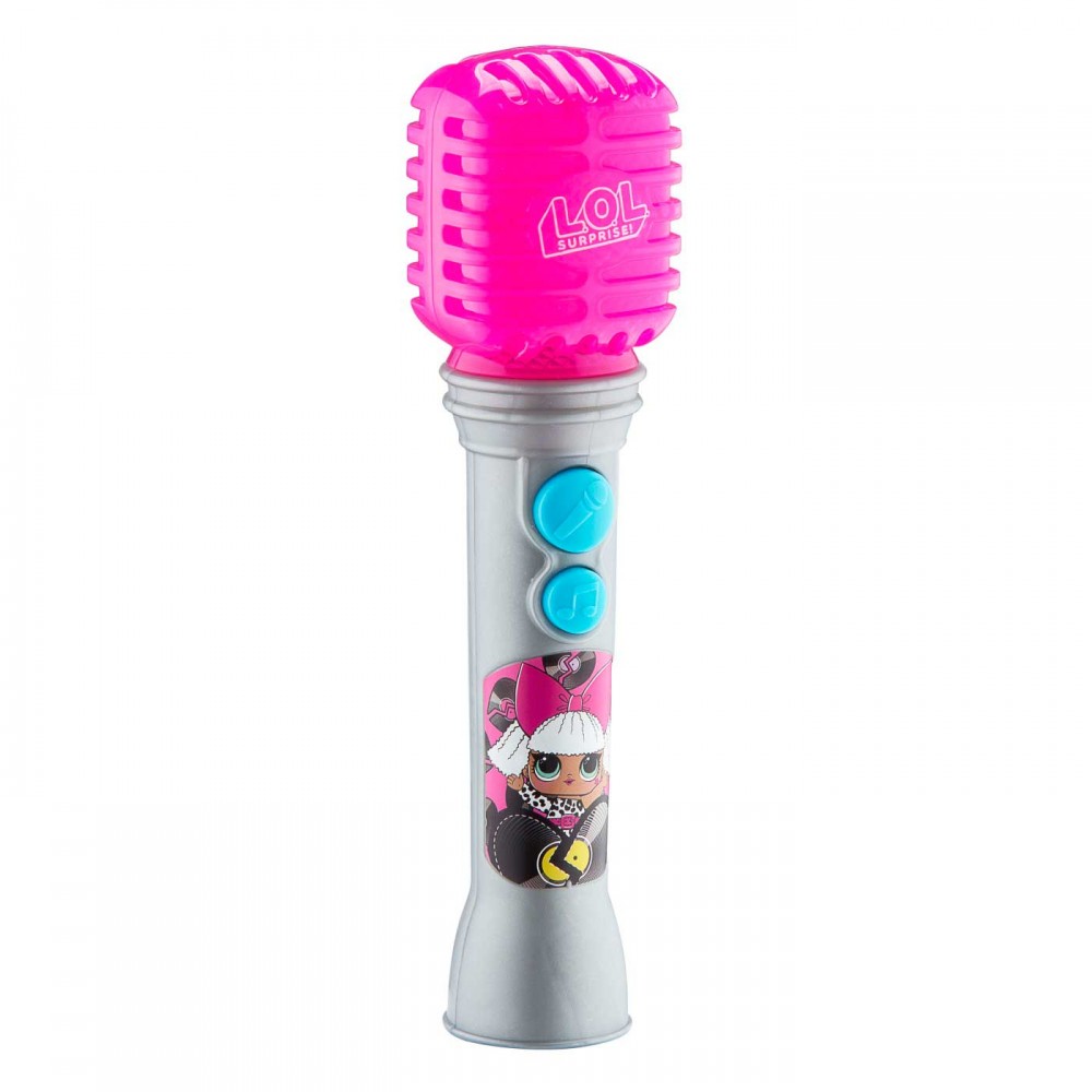 LOL! Surprise Remix Ασύρματο Μικρόφωνο Karaoke για παιδιά με ενσωματωμένη μουσική, φωτισμό, Sound Effects (LL-070) (Μωβ/Ασημί)