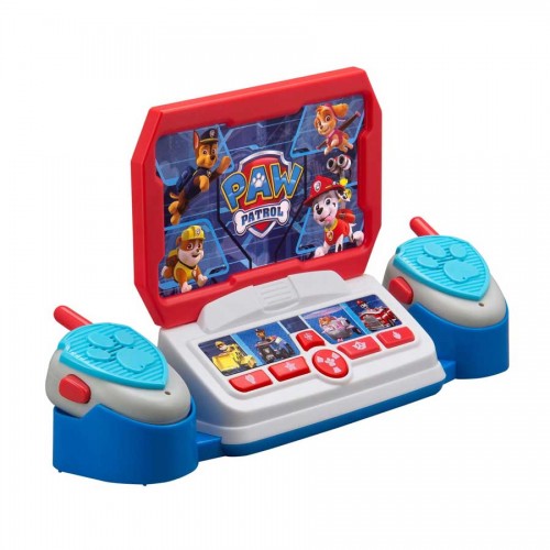 eKids Paw Patrol Walkie Talkies Command Center για παιδιά με ενσωματωμένο μεγάφωνο και εμβέλεια 150 μέτρων (PW-216) (Λευκό/Κόκκινο/Μπλε)