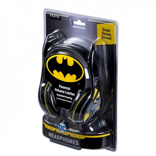 eKids Batman Ενσύρματα Ακουστικά με ασφαλή μέγιστη ένταση ήχου για παιδιά και εφήβους (RI-140BM) (Κίτρινο/Μαύρο)