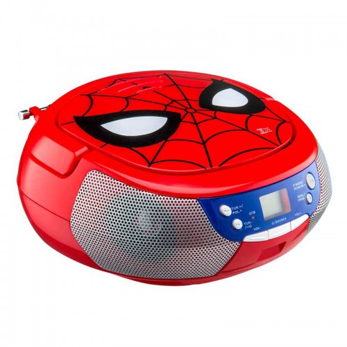 eKids Spiderman CD Boombox – Φορητό CD Player με ραδιόφωνο (SM-430) (Κόκκινο)