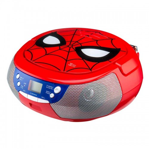 eKids Spiderman CD Boombox – Φορητό CD Player με ραδιόφωνο (SM-430) (Κόκκινο)