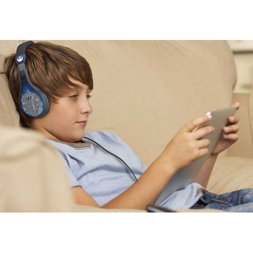 eKids Star Wars Ενσύρματα Ακουστικά με ασφαλή μέγιστη ένταση ήχου για παιδιά και εφήβους (SW-140) (Γκρι/Μπλε)