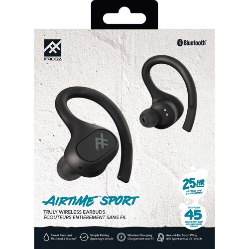 iFROGZ Airtime Sport TWS – Truly Wireless Ασύρματα Αδιάβροχα Ακουστικά & Θήκη Φόρτισης