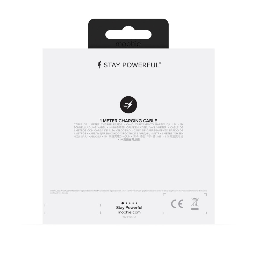 Mophie Charging Cable Αλουμινένιο Καλώδιο Φόρτισης Micro USB 1 Μέτρο Σε Μαύρο ή Λευκό