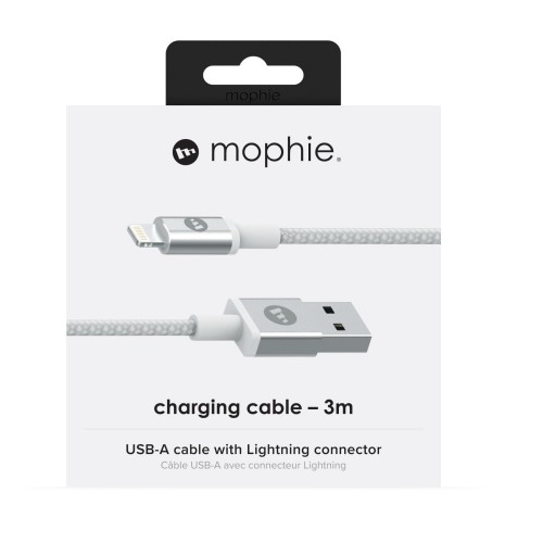 Mophie Charging Cable Καλώδιο Φόρτισης Lightning 3 Μέτρα Σε Μαύρο ή Λευκό