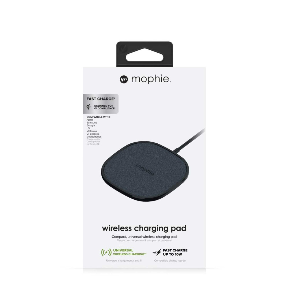 Mophie Wireless Charging Pad Σταθμός Ασύρματης Φόρτισης Quickcharge 10W – Ultrasuede / Black