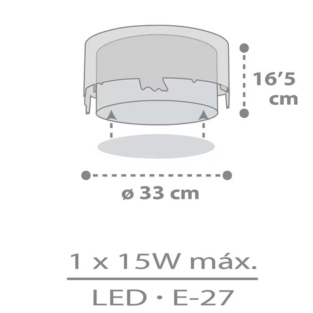 Loving Deer πλαφονιέρα 1xE27 Ango