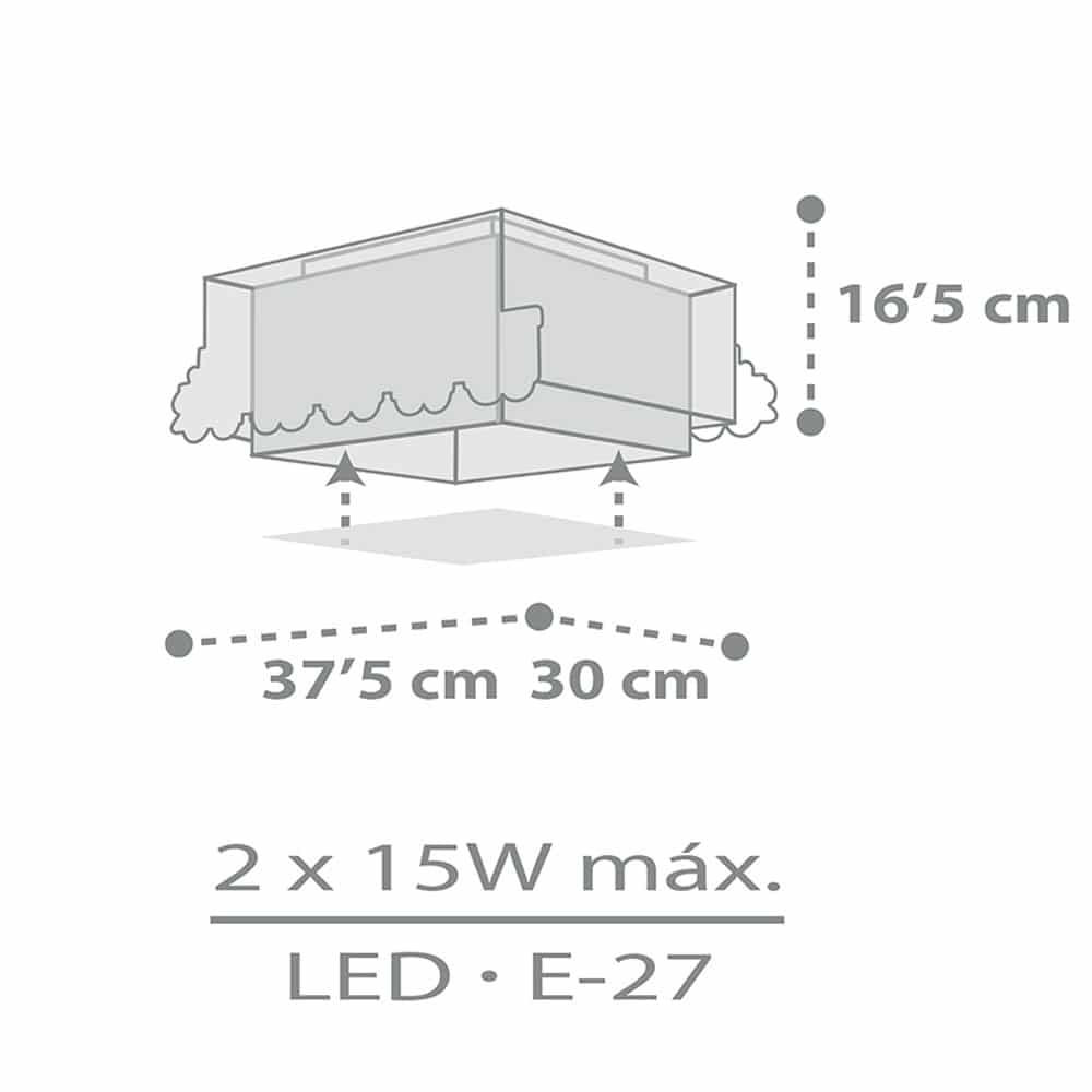 The Night Train κρεμαστό τρίφωτο οροφής 2XE27 Ango