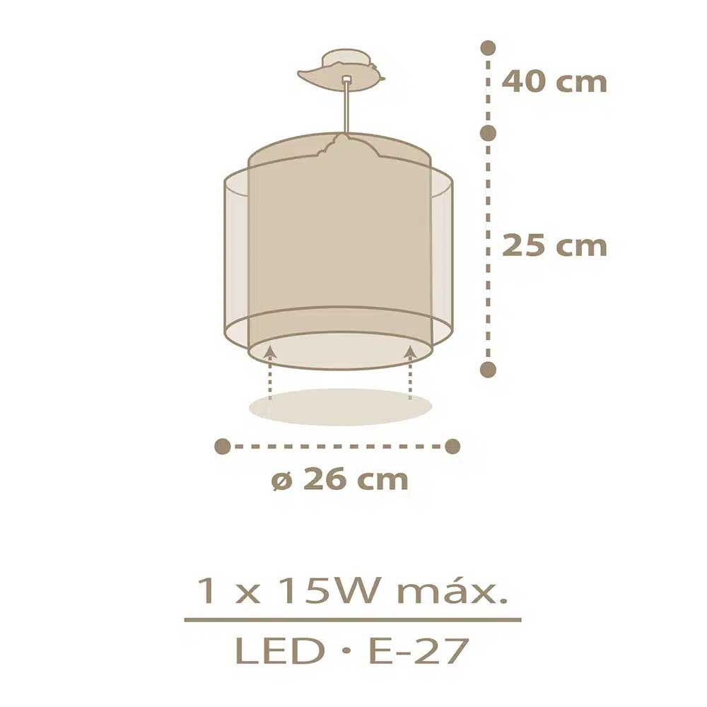 Baby Chick παιδικό φωτιστικό οροφής 1xE27 Ango