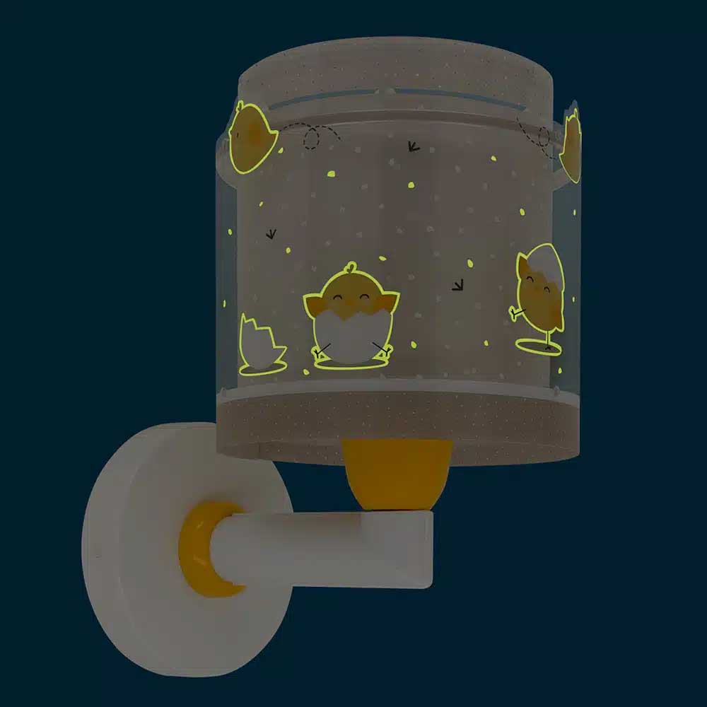 Baby Chick απλίκα τοίχου διπλού τοιχώματος 1xE27 Ango